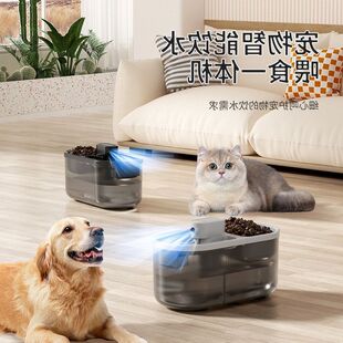饮水器宠物饮水机器猫智能自动宠物跨境喂食水粮饮水机一体猫咪碗