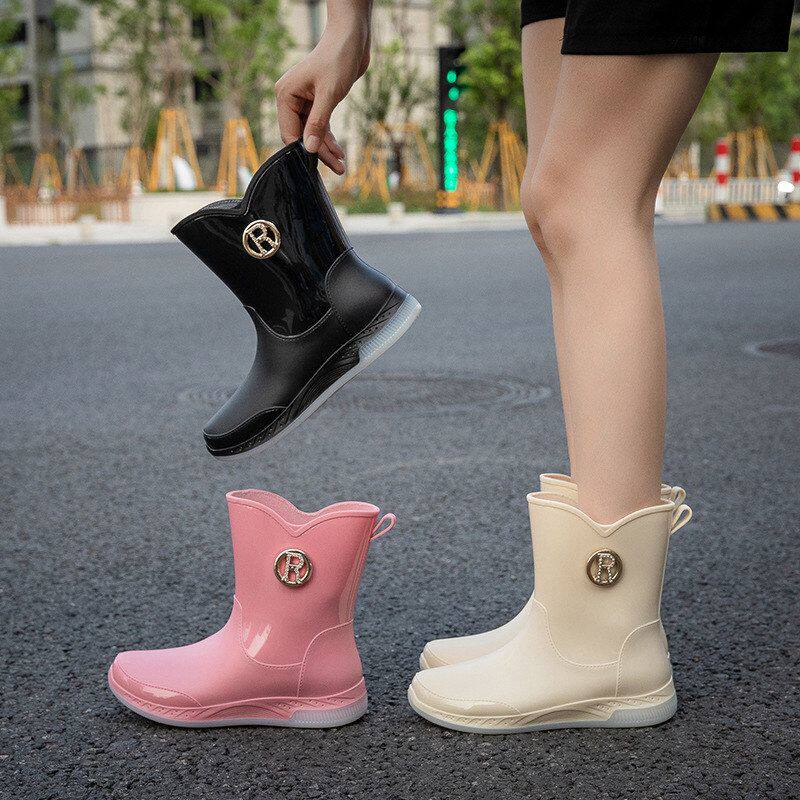 雨靴鞋时尚防滑短筒厨房四季雨鞋 潮流外穿防水女士耐磨工作