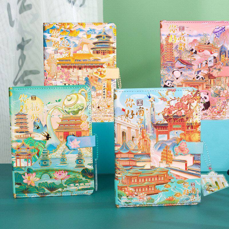 高颜值手学习用品手账本磁扣账本本子生日礼物网红笔记本学生