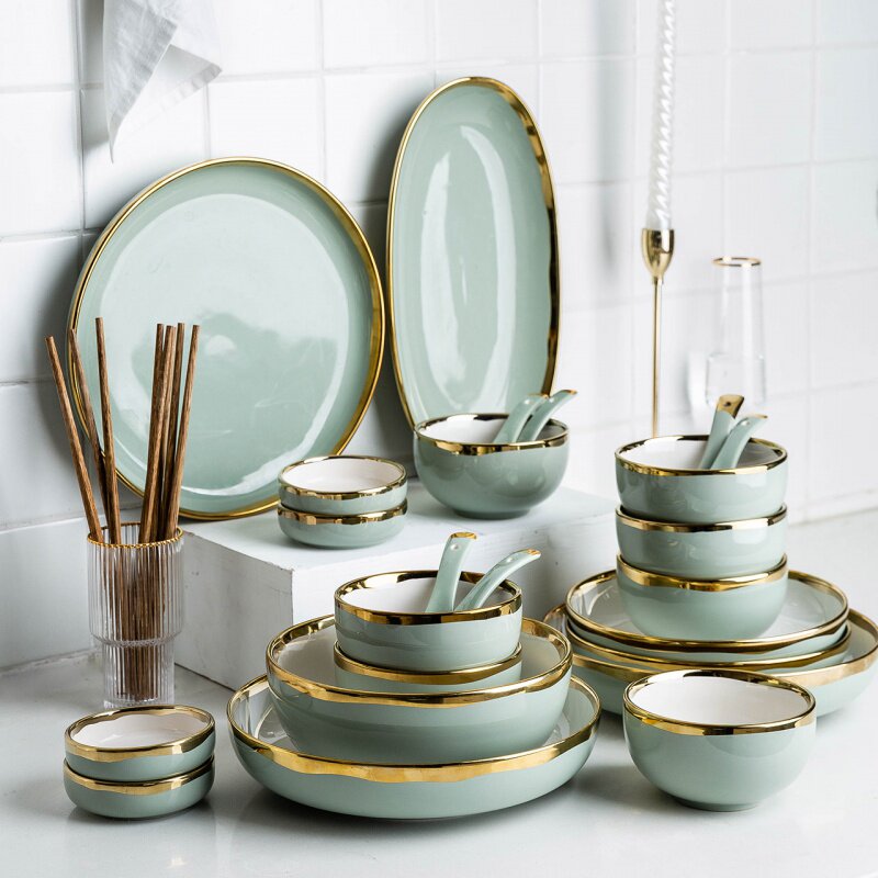 Modern housewives' home creative North European ceramic bowl with Phnom Penh