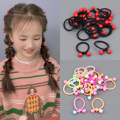 俏皮红豆珠珠发绳皮筋