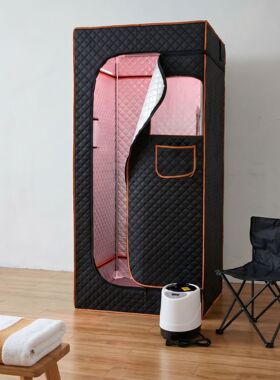 110v台湾220v伏红外线家用折叠汗蒸箱 全身蒸汽桑拿箱 1200W 速热