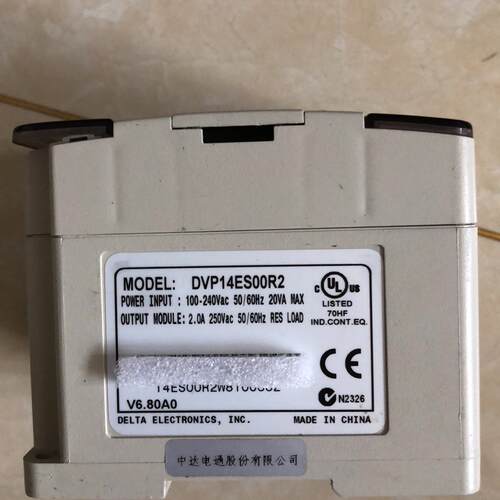 台达DVP-14ES，口罩机拆机。成色如图。
