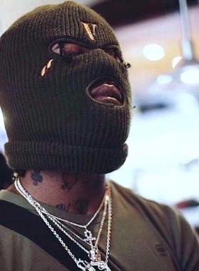 巴拉克拉法帽搞怪护脸蒙面帽子网红沙雕社交rushb叙利亚头套drill