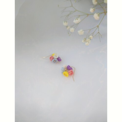 sugar手作钩织5朵花团蕾丝线