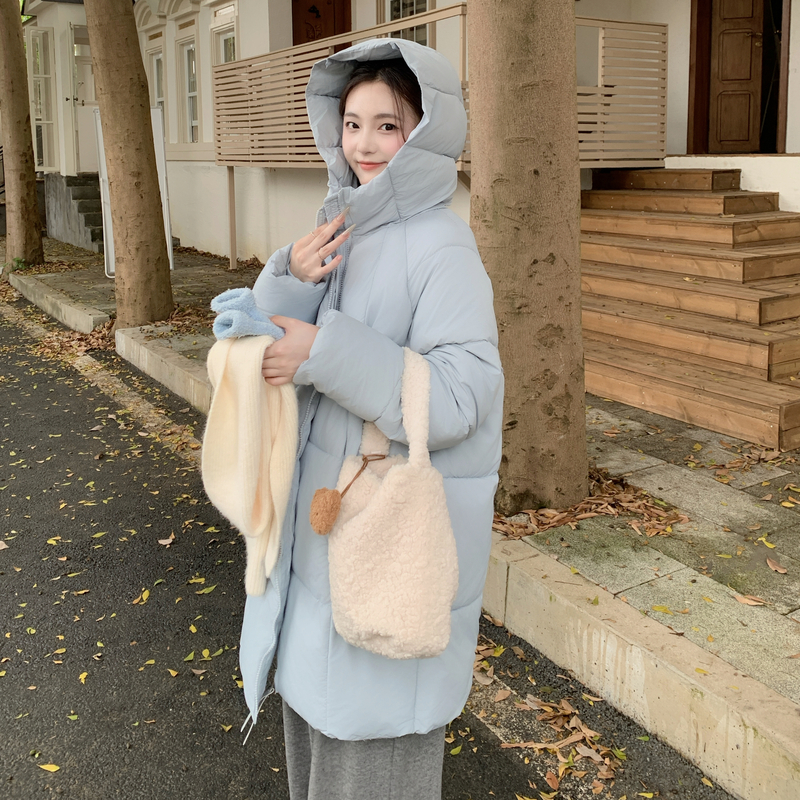 实拍2025新款中长款小个