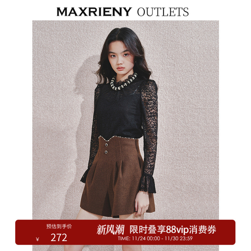 浪漫蕾丝  精致优雅 复古泡泡袖 喇叭袖