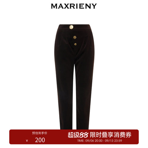 大方简洁的锥形裤剪裁，显瘦又利落