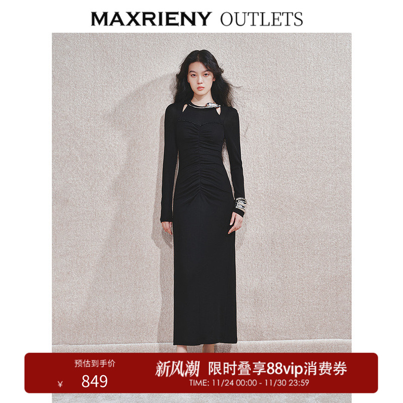 水晶织带装饰	锁骨处小镂空	抽褶设计