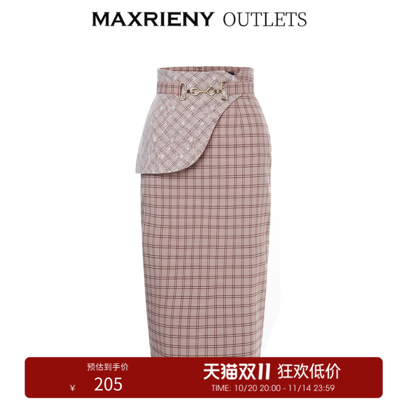 金属腰扣、不对称搭片设计、双层复合面料