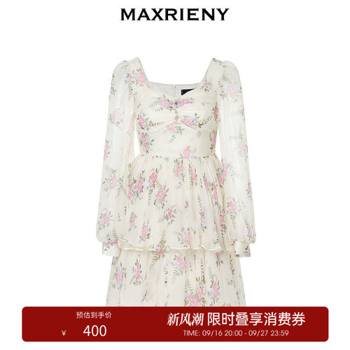泡泡袖、真丝印花