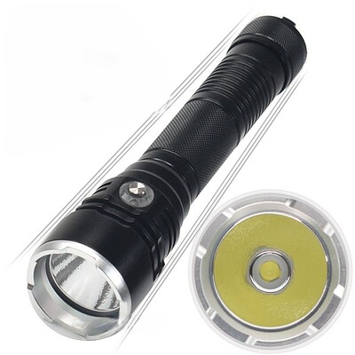 私模新款二代XHP70大功率探照潜水手电筒 LED白光黄光防水赶海灯