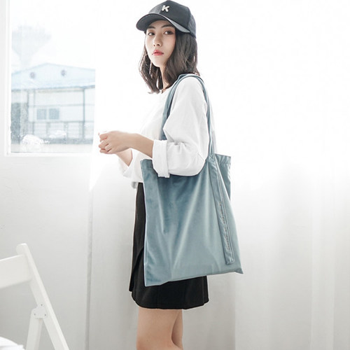 慵懒风复古单肩包购物袋女大学生