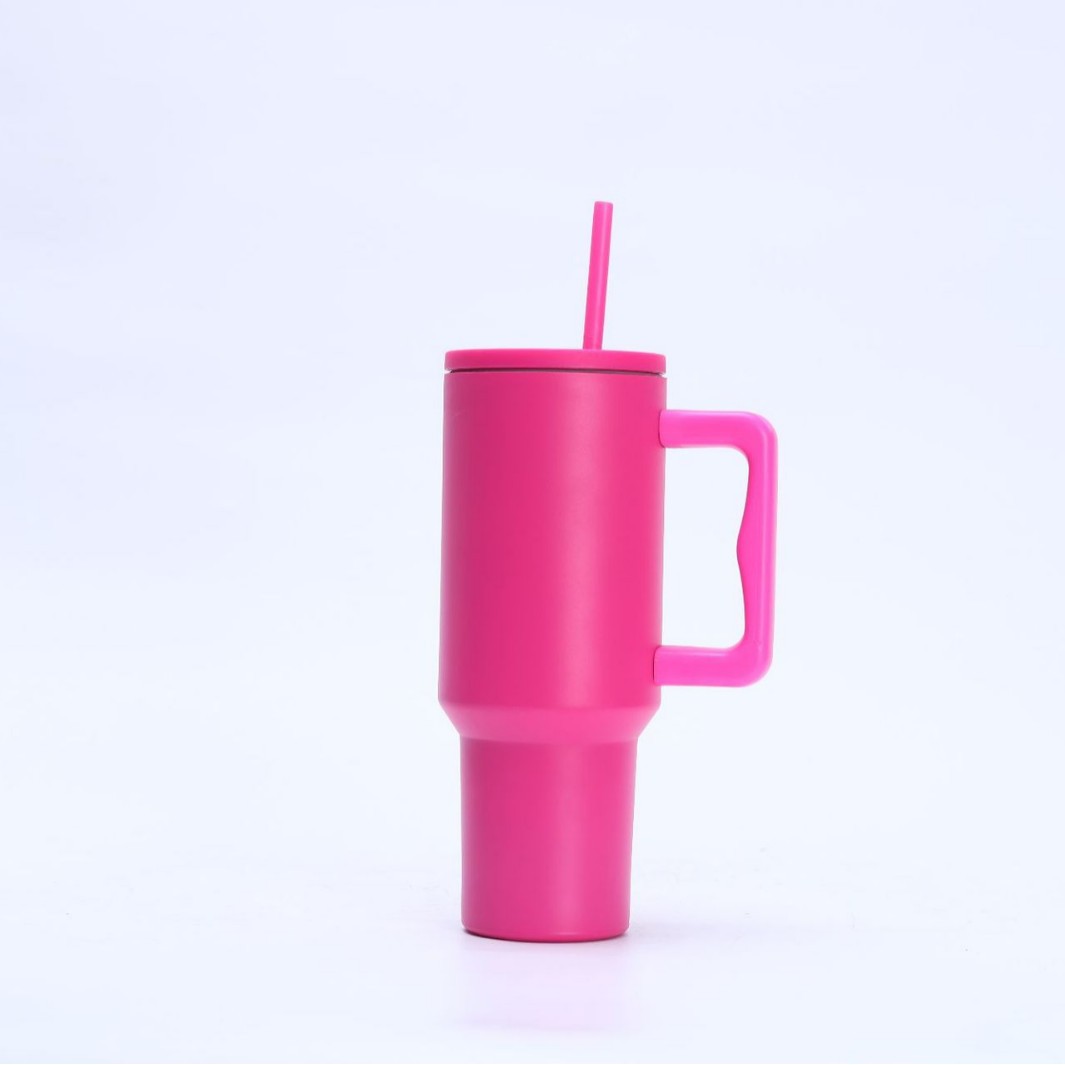 三代40oz不锈钢冰霸汽车杯大容量手柄杯真空双层吸管杯保冷杯SD34