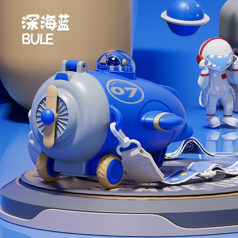 2025儿童飞机塑料杯tritan带吸管宝宝刻度水壶耐高温水杯飞机SD27