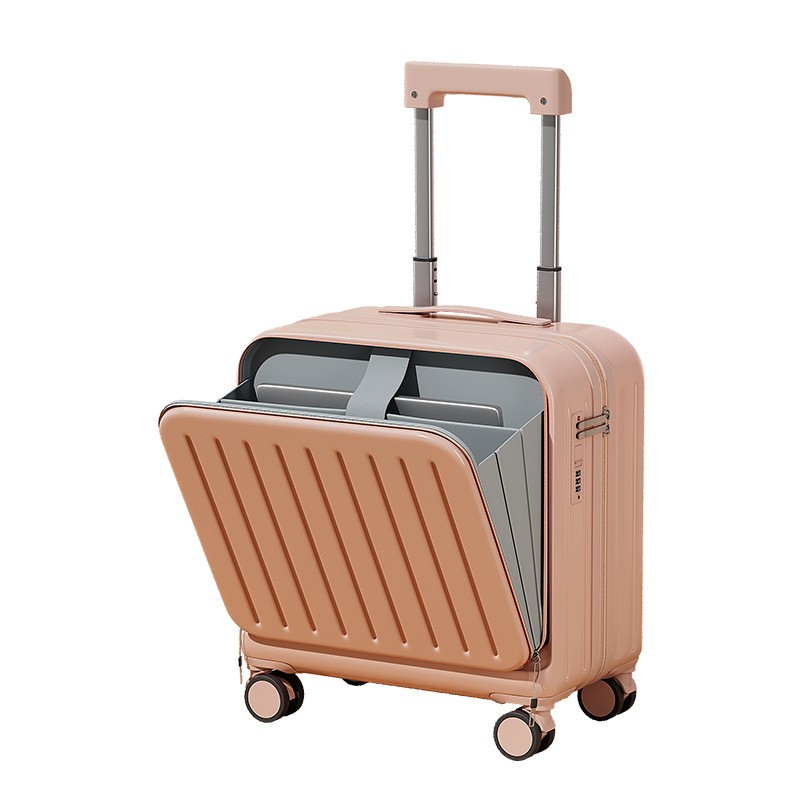 多功能行李箱可登机前置开口密码箱男女拉杆箱18寸静音轮批旅js91