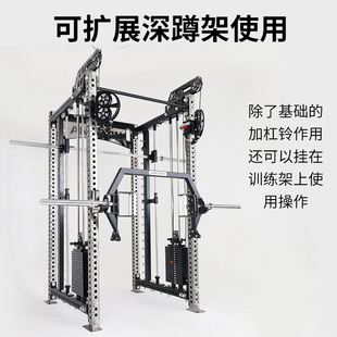 健身房杠铃T型划船拉背硬拉训练把手 爆发力核心训练地炮地雷架