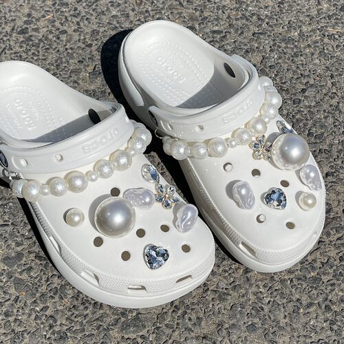 crocs洞洞鞋鞋花配饰巴洛克原创风格兔子先生DIY配饰卡扣高级感