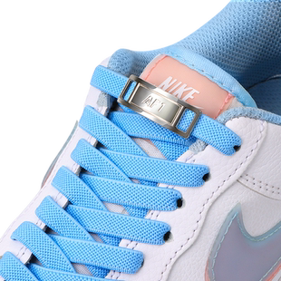 鞋带懒人免系神器空军一号AF1男女弹力白色鞋带绳儿童松紧锁卡扣