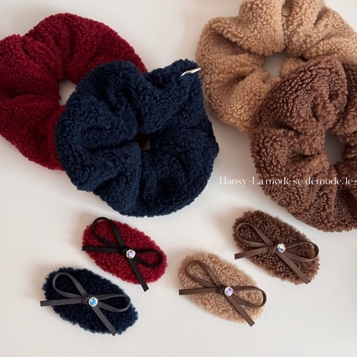 秋冬毛绒大肠发圈韩系超大号甜美大肠圈简约肥肠丸子头皮筋扎头绳