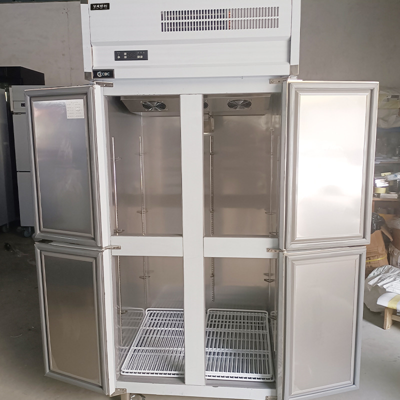 商用四门冰箱厨房保鲜冻肉冷冻柜立式冷冻操作台冰柜直冷冷藏柜