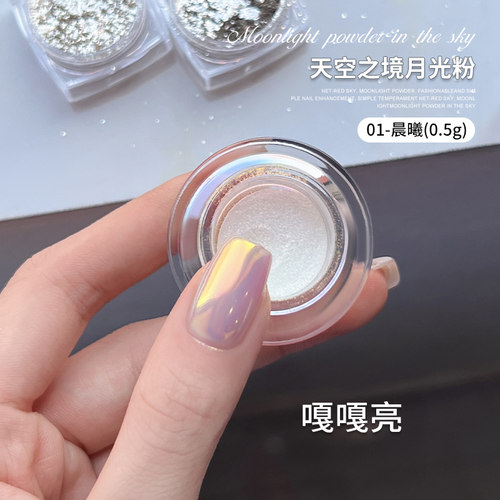 闪耀无比美甲仙女粉极光粉