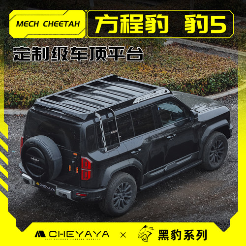 CHEYAYA方程豹5车顶平台行李架车顶架嵌入式侧爬梯机甲天幕战术箱