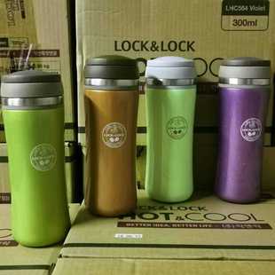 正品 乐扣乐扣玲珑茶杯不锈钢保温保冷杯带过滤网水杯子LHC860