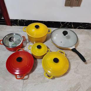 乐扣乐扣酷菲偲陶瓷不粘锅双耳锅电磁炉通用加厚锅具