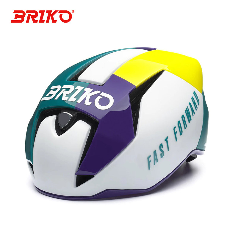 BRIKO专业公路车骑行头盔 竞速比赛专用超轻透气安全环法破风头盔