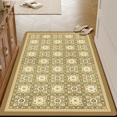 【多尺寸】欧式轻奢别墅入户门垫硅藻泥地垫防滑吸水满铺地毯家用