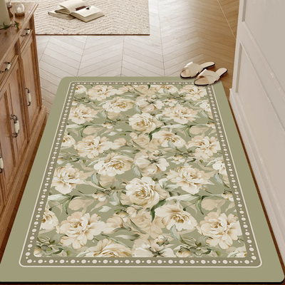 【多尺寸】雅韵凝香硅藻泥地垫防滑吸水客厅卧室过道阳台入户门垫