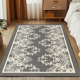 【全尺寸】法国蕾丝花边地垫大别墅入户门防滑吸水满铺地毯