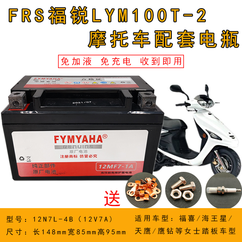 飞鹰雅马哈12V女装摩托车电瓶