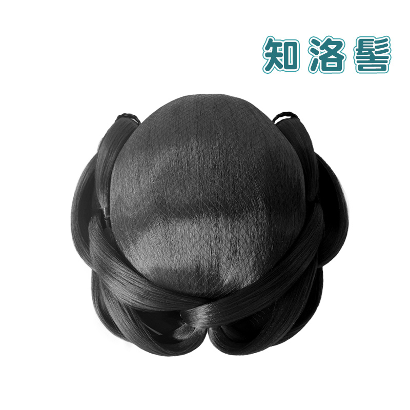 汉服假发知洛髻古装假发一体式懒人唐宋明制打底发圈垫发包发髻