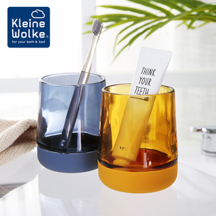 Kleine 水杯子牙缸 Wolke德国进口玻璃漱口杯家用刷牙杯洗漱杯套装