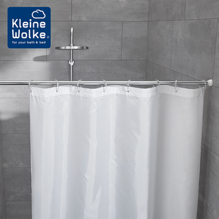 Kleine Wolke德国进口铝合金浴帘杆免打孔伸缩杆窗帘杆浴室撑杆子