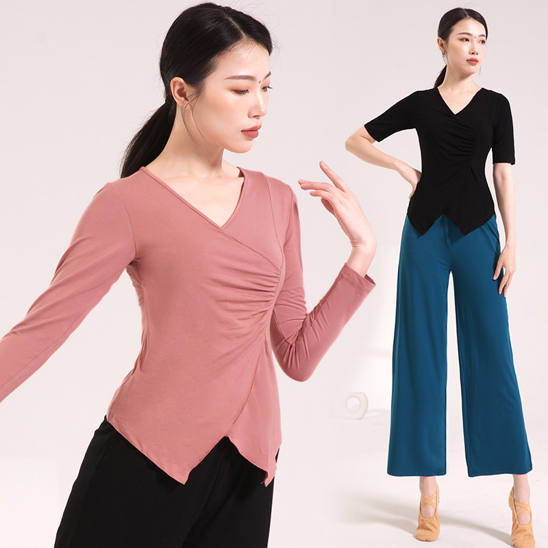 舞蹈练功服套装女新款形体舞成人舞服装练功衣服春夏季现代舞蹈服