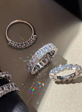 小众设计轻奢高级感满钻戒指