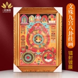 Манджушри джиугонг сплетни Тхангка живопись настенные украшения живопись продукты HD рама пояса рама каркаса -Статуя Будды Статуя Будды