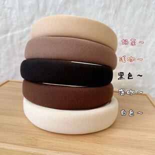 韩国洗脸发箍女高颅顶海绵布艺头箍简约发箍发饰发卡头箍