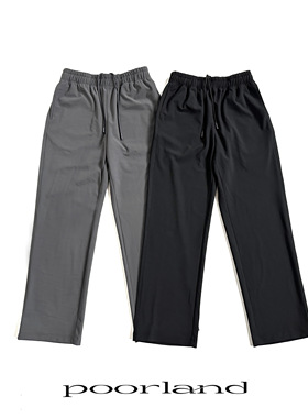 【冰皮双线格】薄款直筒尼龙夏季运动休闲男女卫裤PoorlandC