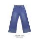 蓝紫法工裤 b11版 型水洗泼墨宽松直筒伐木工装 裤 PoorlandNZ1121