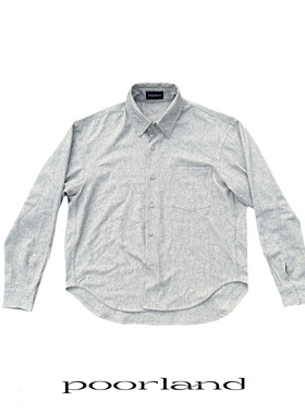 【白青亚麻】抗皱亚麻混纺夏季老钱长袖衬衫PoorlandCTR022
