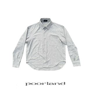 【白青亚麻】抗皱亚麻混纺夏季老钱长袖衬衫PoorlandCTR022