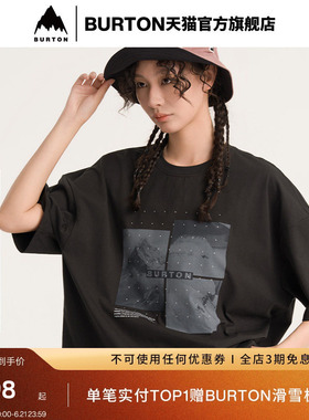 BURTON伯顿官方春季新品男女LSE GRAPHIC B短袖T恤圆领宽松927881