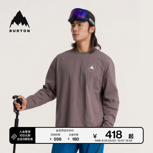 BURTON伯顿春季新品男女长袖T恤