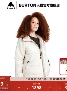 BURTON伯顿官方女士AMORA PUFFY外套舒适防泼水运动上衣228241