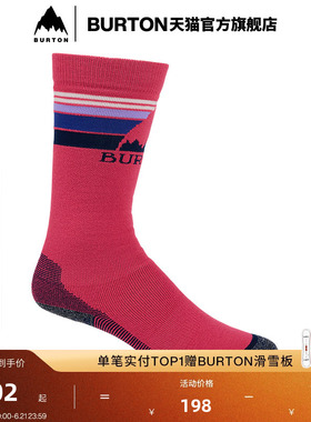 BURTON伯顿官方儿童EMBLEM MIDWEIGHT袜子保暖舒适透气袜子100721