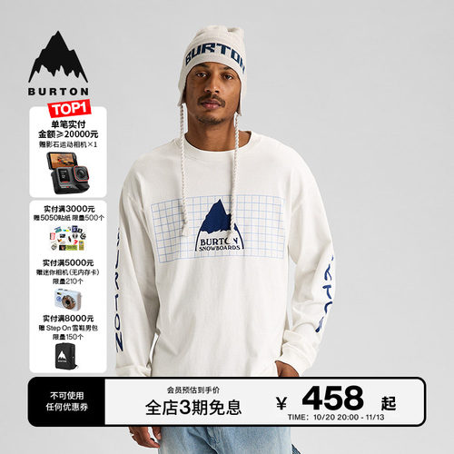 BURTON伯顿50周年官方男士T恤
